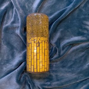 Chesapeake Bay Yellow mosaic candle